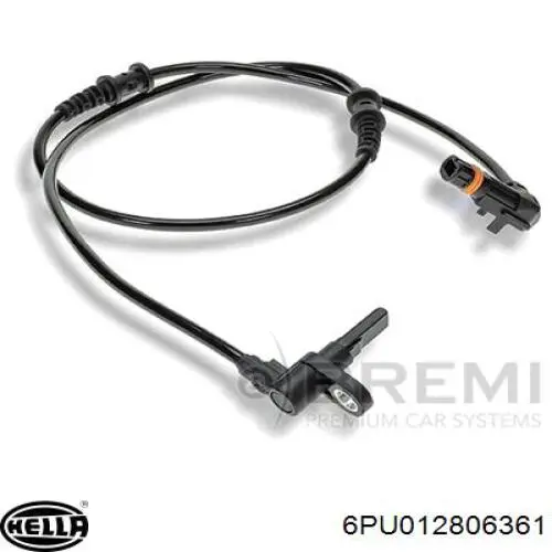 6PU 012 806-361 HELLA sensor abs delantero