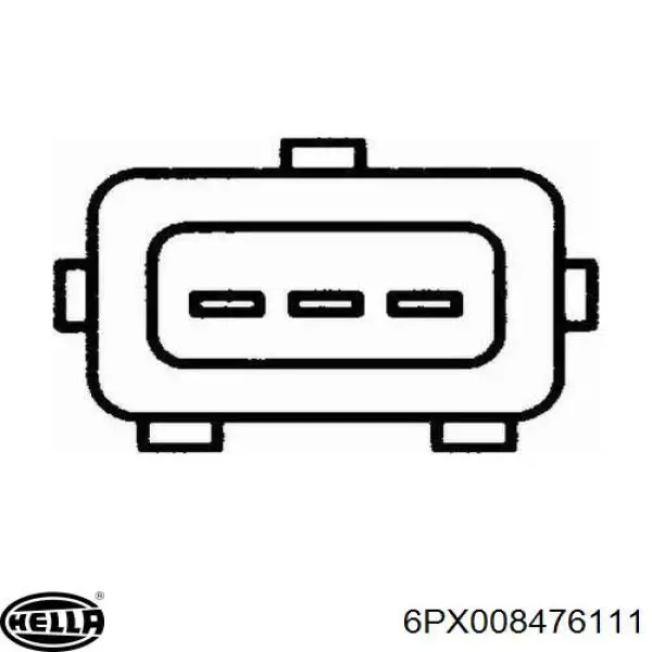 6PX 008 476-111 HELLA sensor, posición mariposa