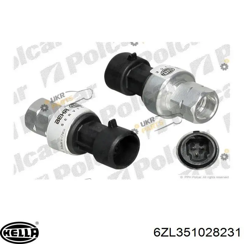 6ZL351028231 HELLA presostato, aire acondicionado