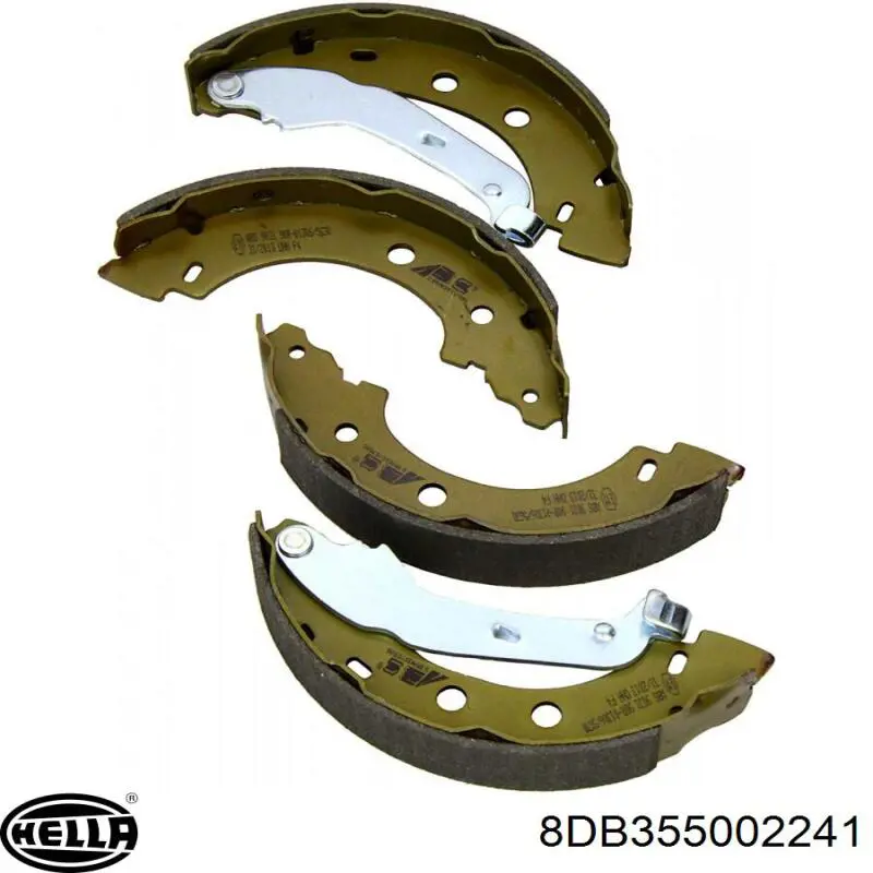 8DB 355 002-241 HELLA zapatas de frenos de tambor traseras