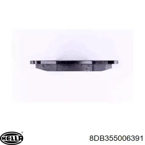 8DB355006-391 HELLA pastillas de freno delanteras