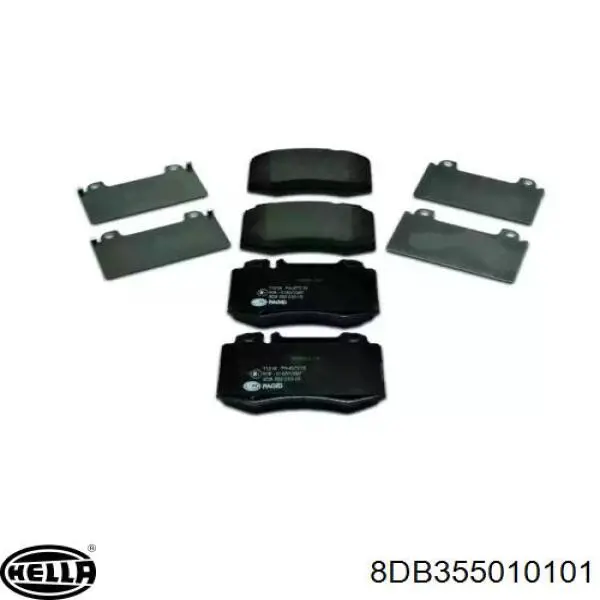 8DB 355 010-101 HELLA pastillas de freno delanteras