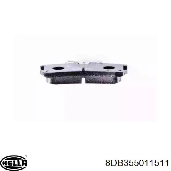 8DB355011-511 HELLA pastillas de freno traseras