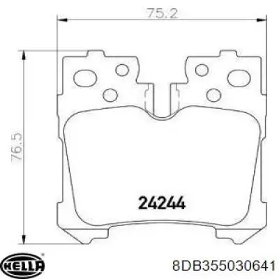 0446650150 Toyota pastillas de freno traseras