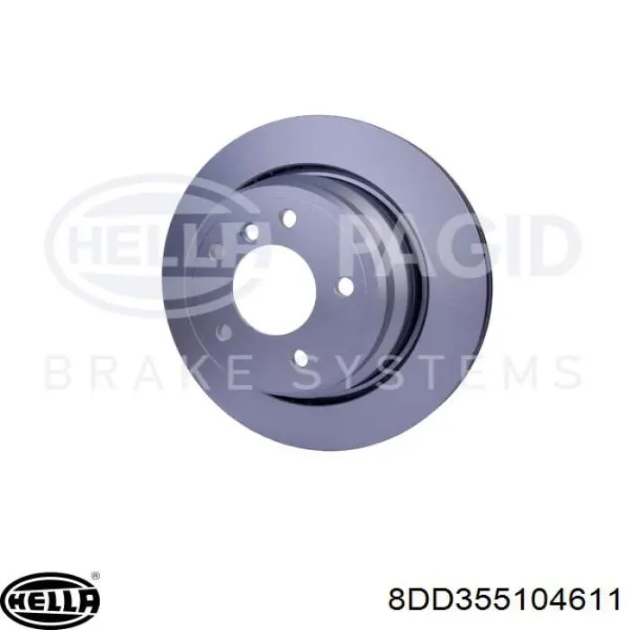 8DD 355 104-611 HELLA disco de freno trasero