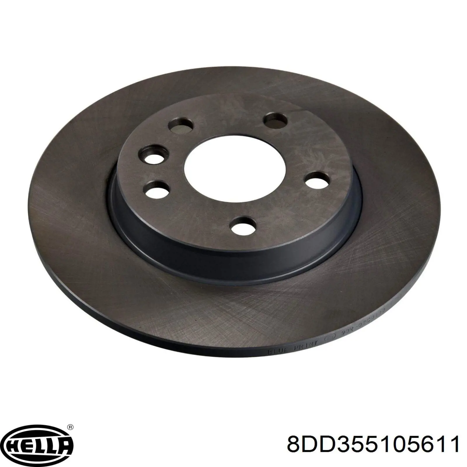 8DD355105611 HELLA disco de freno trasero