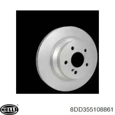 8DD 355 108-861 HELLA disco de freno trasero