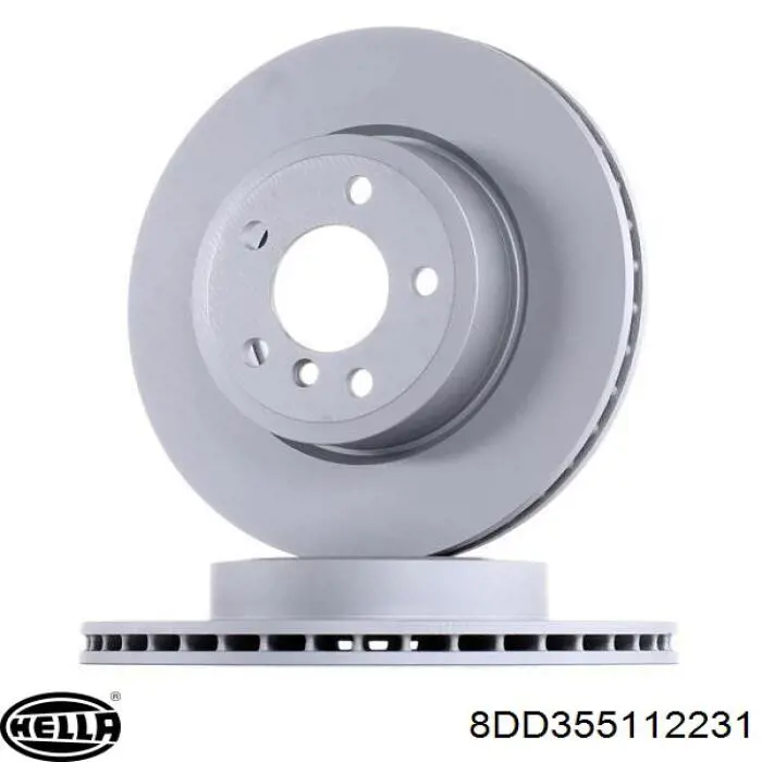 8DD 355 112-231 HELLA freno de disco delantero