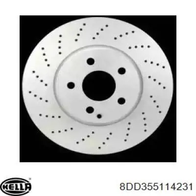 8DD355114231 HELLA freno de disco delantero