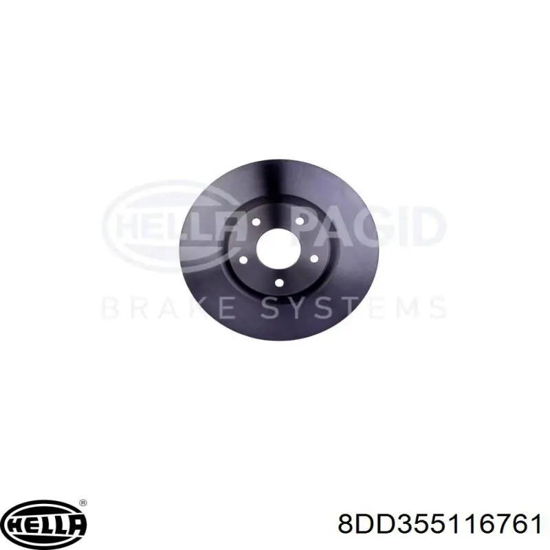 8DD355116761 HELLA freno de disco delantero