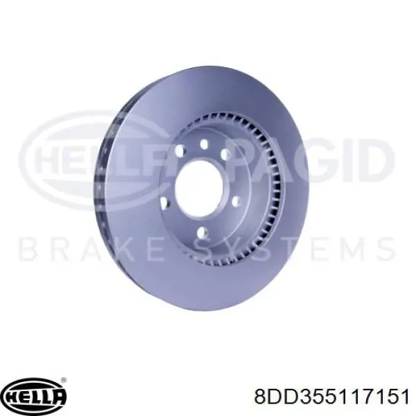 8DD 355 117-151 HELLA freno de disco delantero