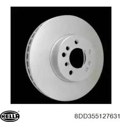 8DD355127631 HELLA freno de disco delantero