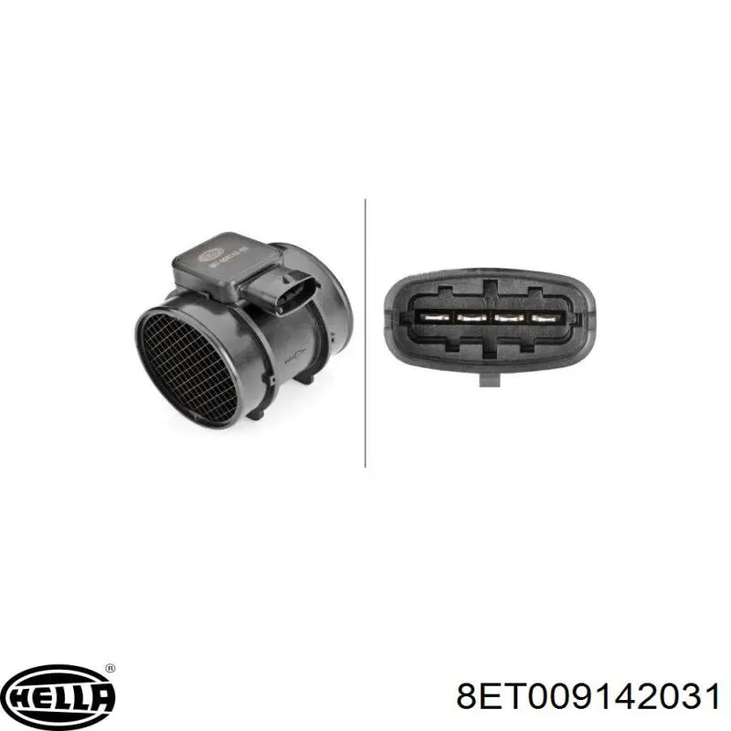 8ET 009 142-031 HELLA sensor de flujo de aire/medidor de flujo (flujo de aire masibo)