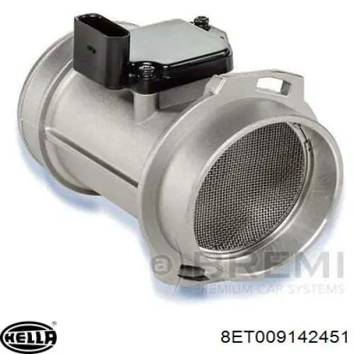 8ET009142451 HELLA sensor de flujo de aire/medidor de flujo (flujo de aire masibo)