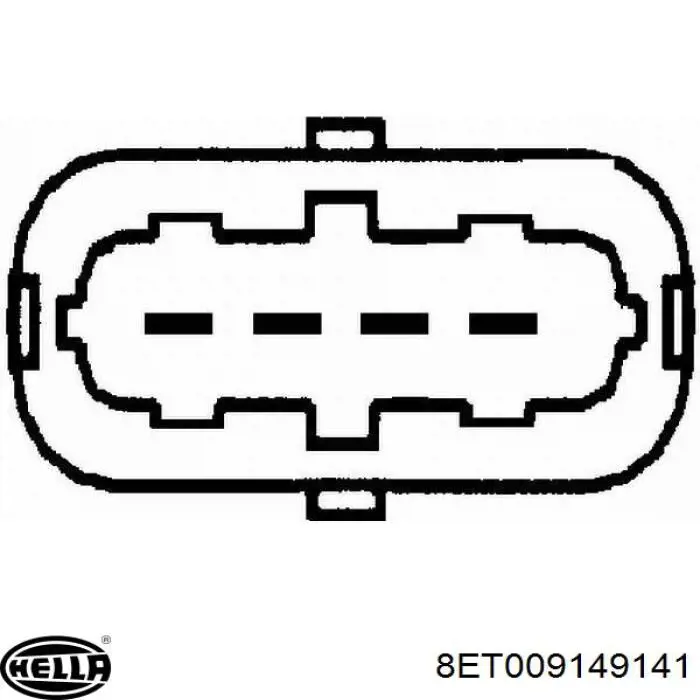 8ET 009 149-141 HELLA sensor de flujo de aire/medidor de flujo (flujo de aire masibo)