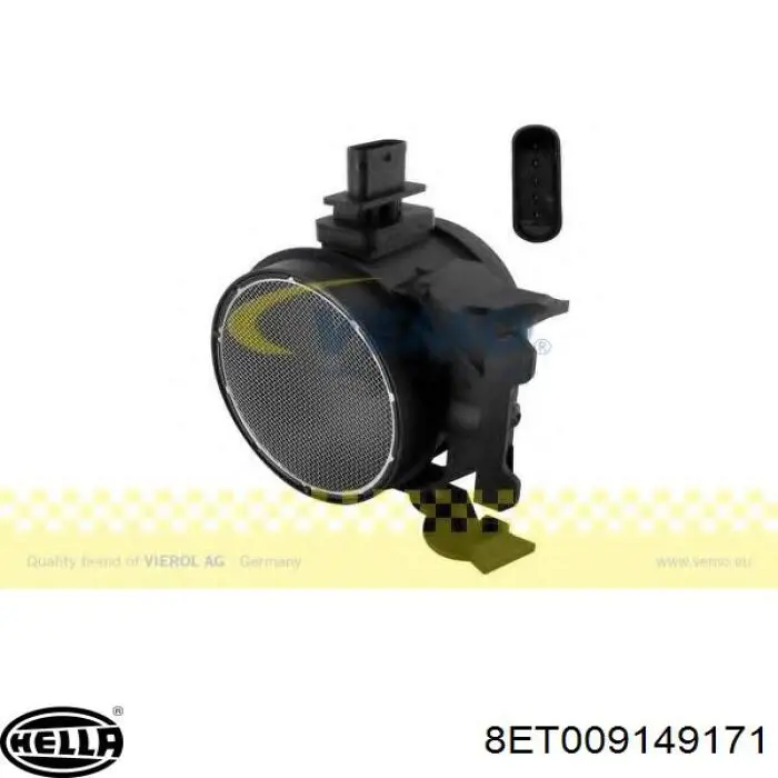 8ET 009 149-171 HELLA sensor de flujo de aire/medidor de flujo (flujo de aire masibo)