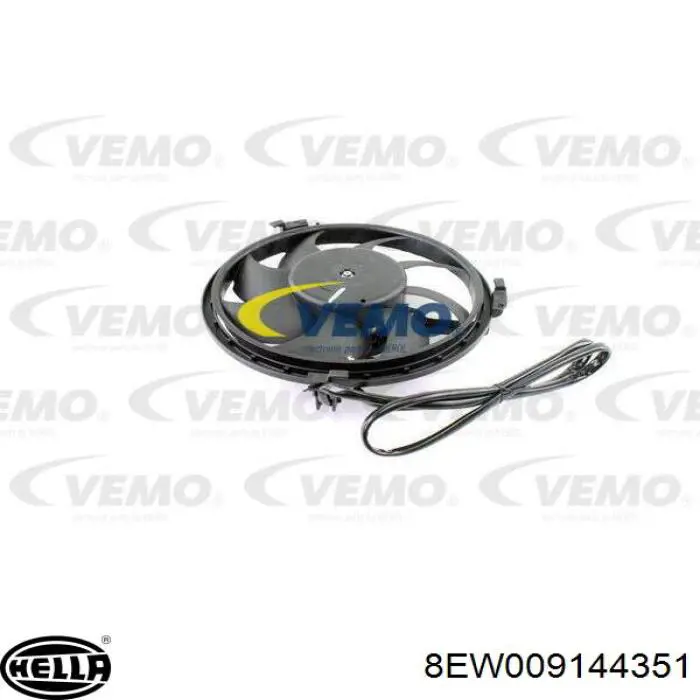 8EW009144351 HELLA ventilador (rodete +motor refrigeración del motor con electromotor completo)