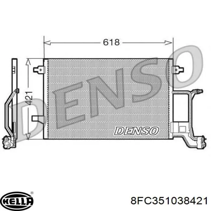 4BO260403S VAG condensador aire acondicionado