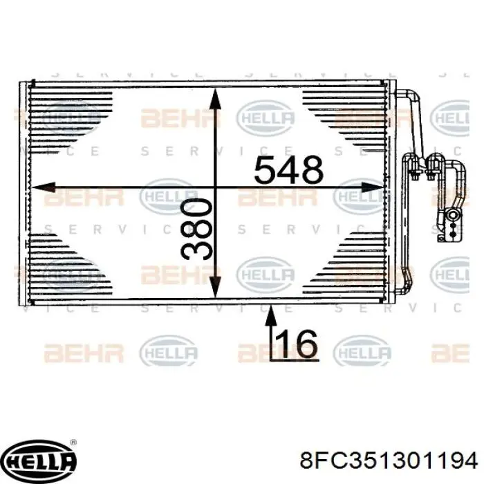  Condensador aire acondicionado para Opel Corsa F08