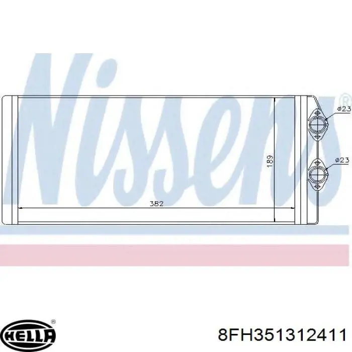 2.76055 Diesel Technic radiador de calefacción