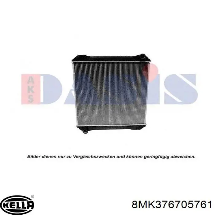 8MK376705761 HELLA radiador refrigeración del motor