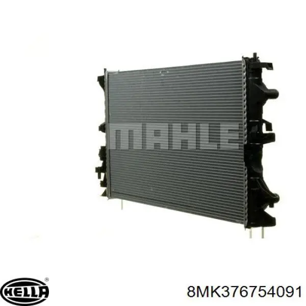 8MK376754091 HELLA radiador refrigeración del motor