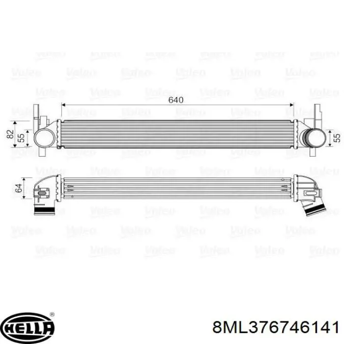  Radiador de aire de admisión para Seat Ibiza 4 