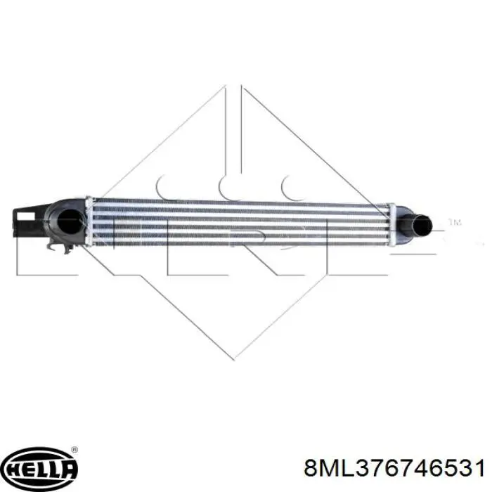  Radiador de aire de admisión para Citroen Nemo 