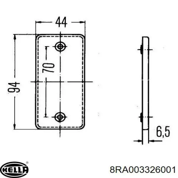  Reflector, parachoques trasero para Mercedes Sprinter 901, 902