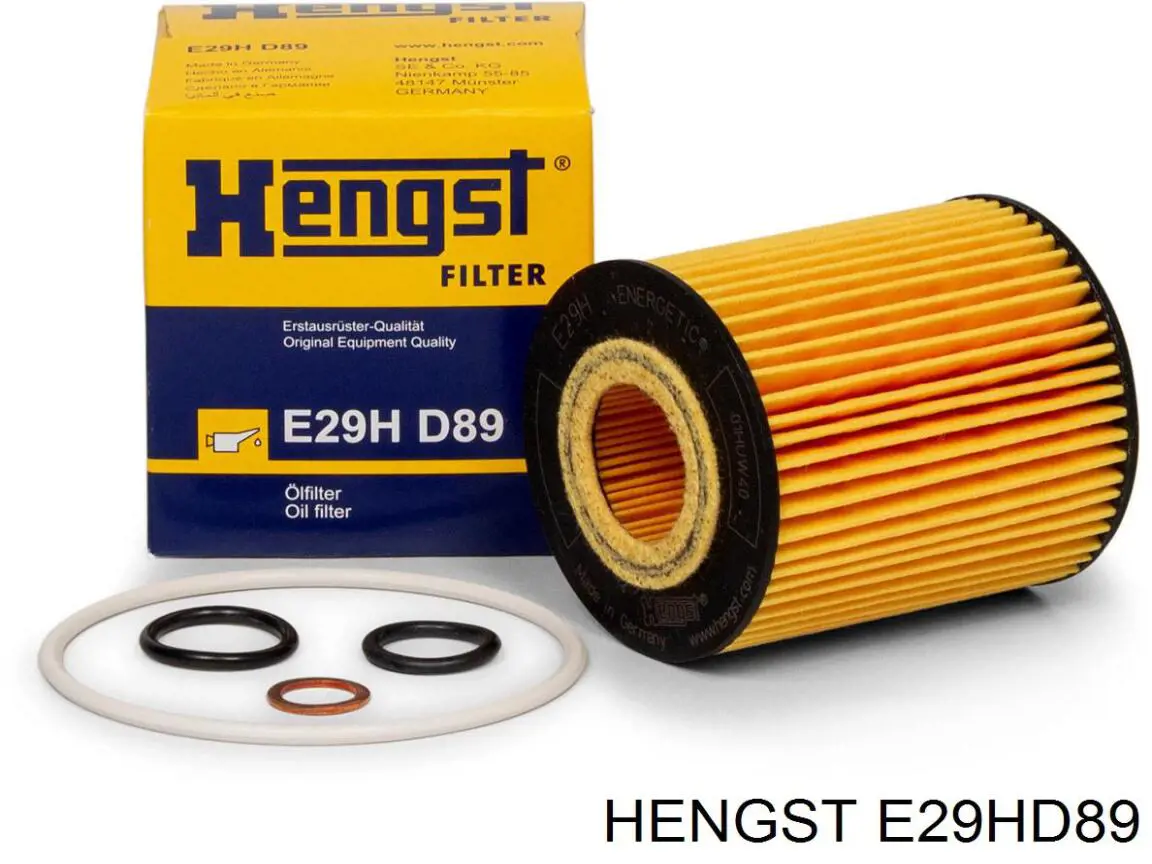 E29H D89 Hengst filtro de aceite