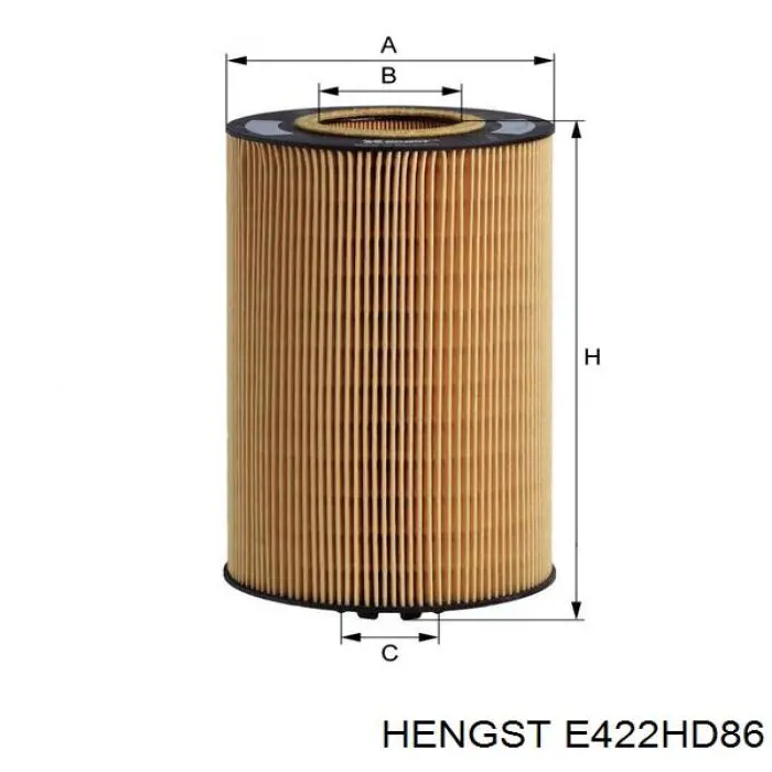 E422HD86 Hengst filtro de aceite