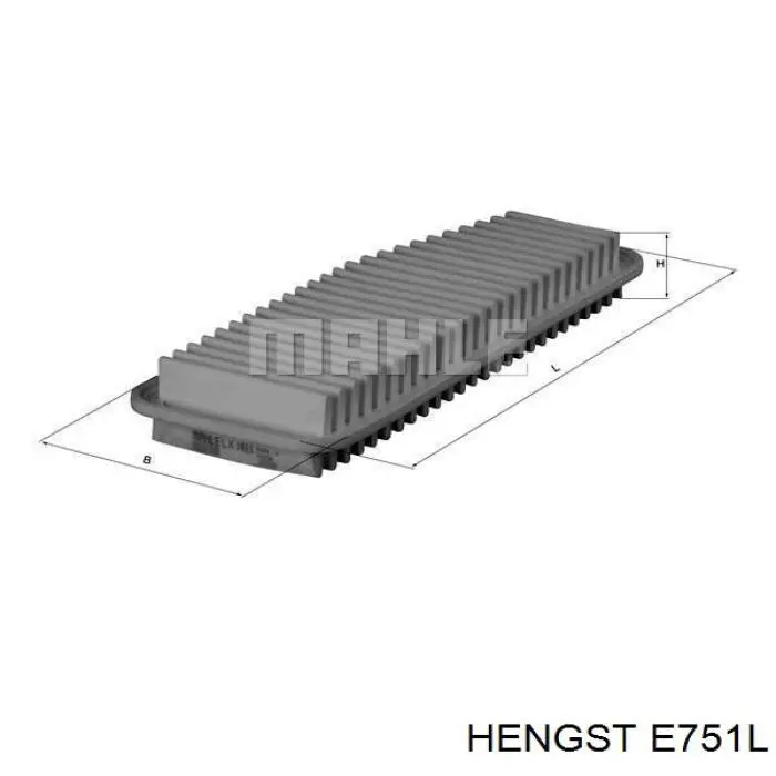 E751L Hengst filtro de aire