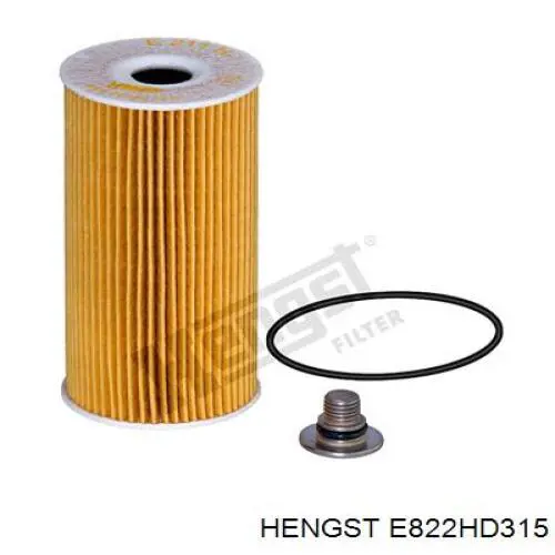 E822HD315 Hengst filtro de aceite