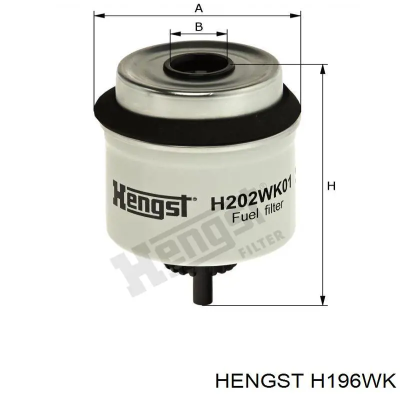 H196WK Hengst filtro combustible