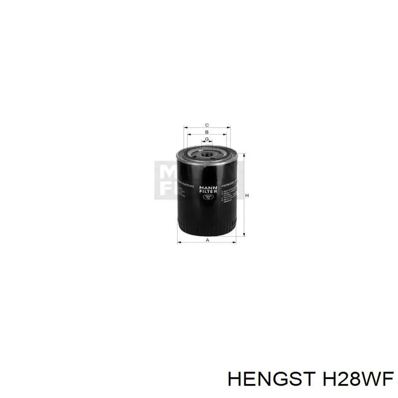 H28WF Hengst filtro del refrigerante