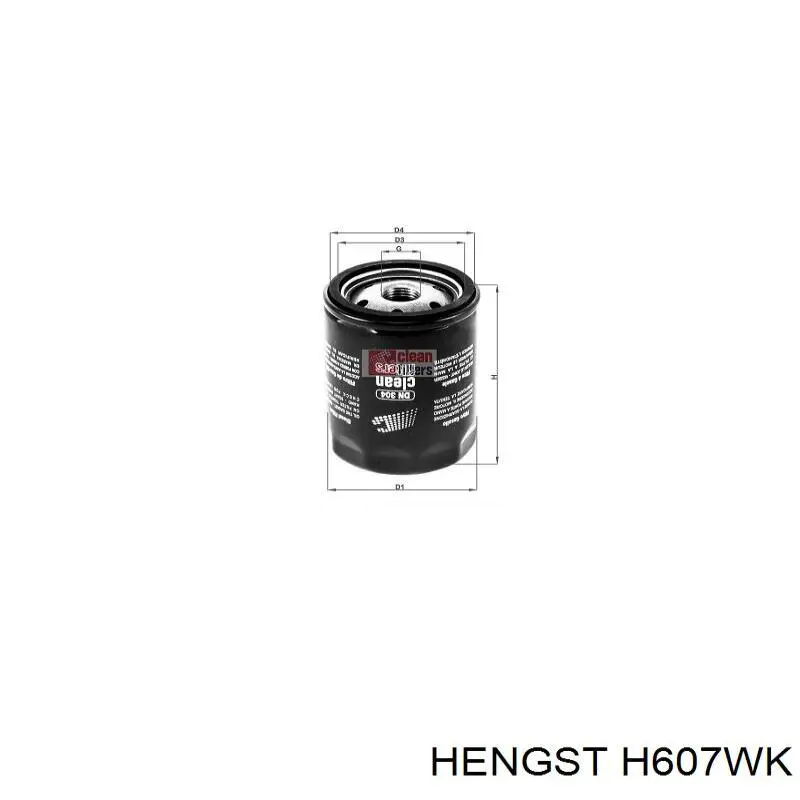 H607WK Hengst filtro combustible