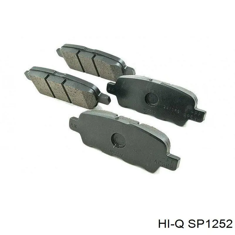 SP1252 Hi-q pastillas de freno traseras