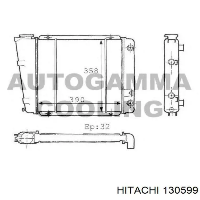 130599 Hitachi regulador de rele del generador (rele de carga)