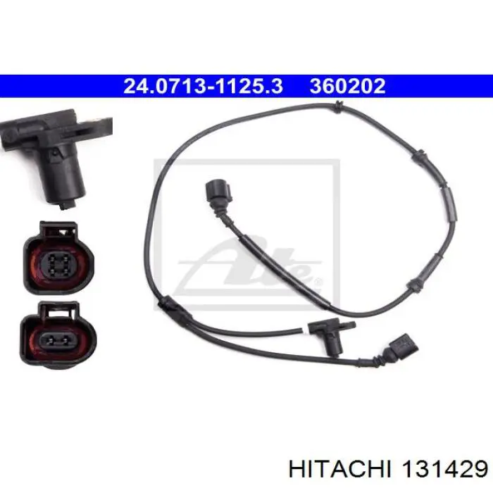 131429 Hitachi sensor abs trasero derecho