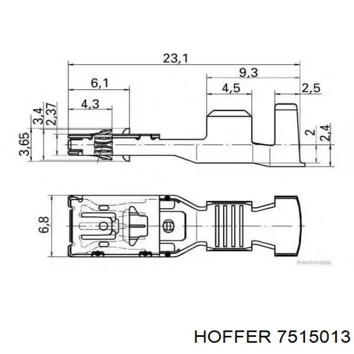 7515013 Hoffer válvula de mando de ralentí, suministro de aire