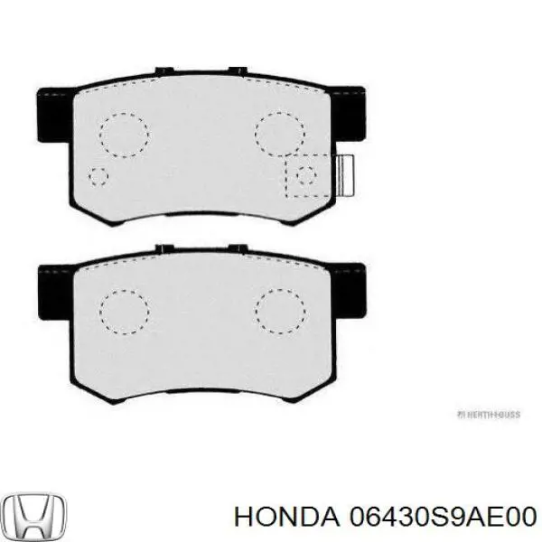 06430S9AE00 Honda pastillas de freno traseras