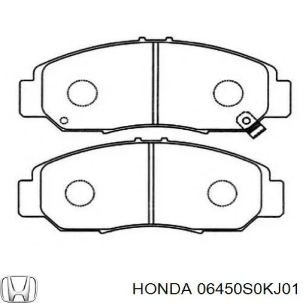 06450S0KJ01 Honda pastillas de freno delanteras