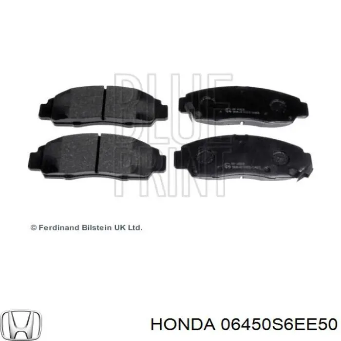 06450S6EE50 Honda pastillas de freno delanteras