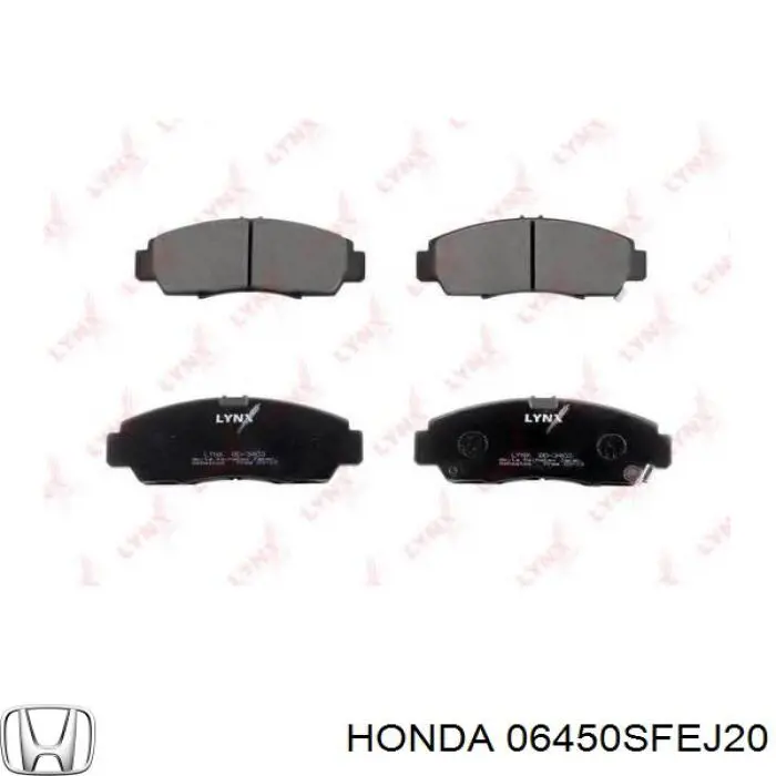 06450SFEJ20 Honda pastillas de freno delanteras