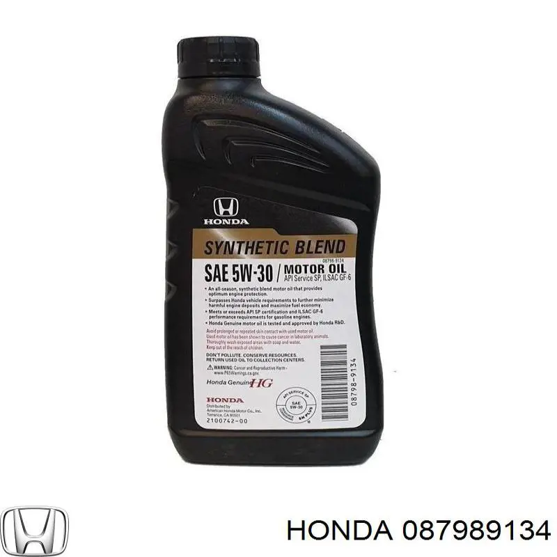 087989134 Honda aceite de motor