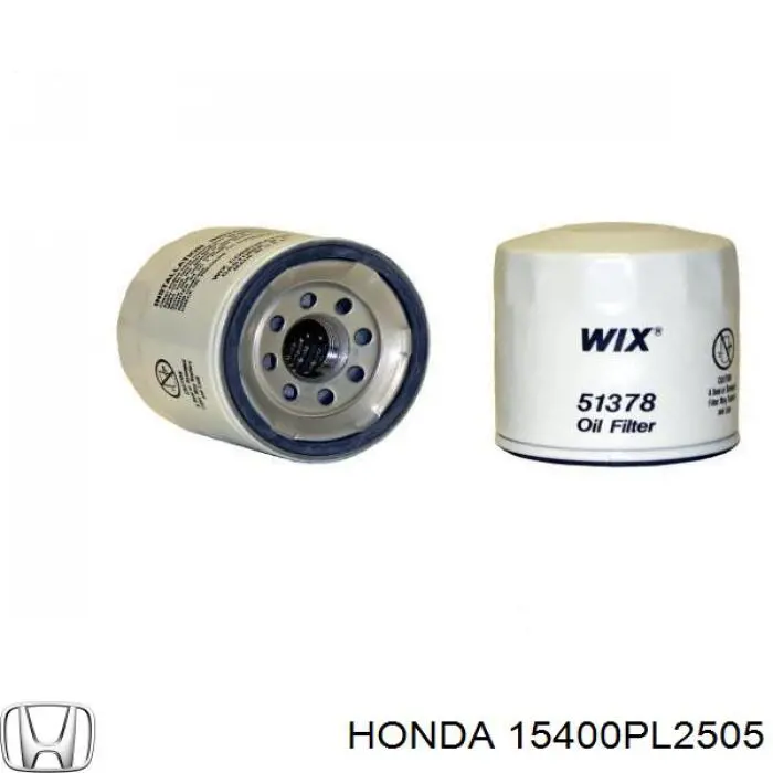 15400PL2505 Honda filtro de aceite