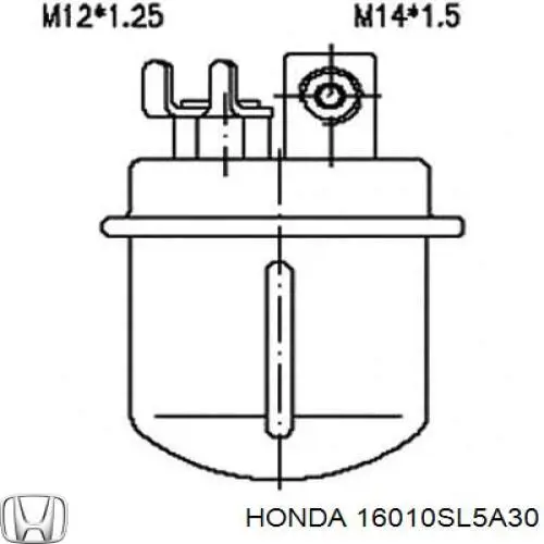 16010SL5A30 Honda filtro combustible