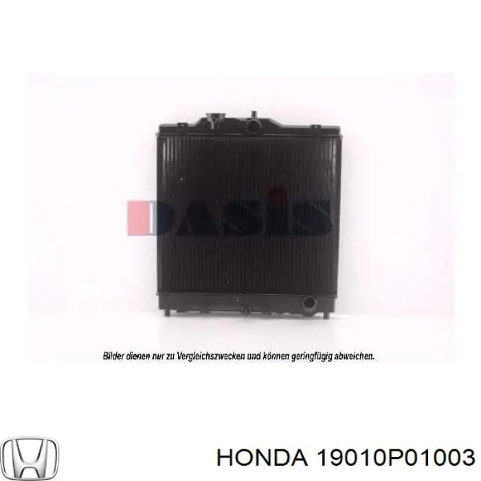 19010P01003 Honda radiador refrigeración del motor