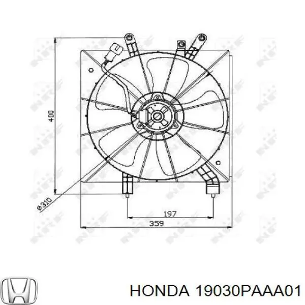  Motor del ventilador de enfriado para Honda STREAM RN