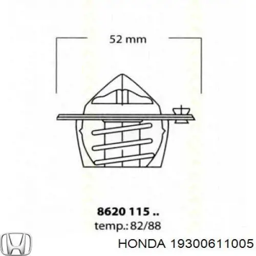 19300611005 Honda termostato, refrigerante